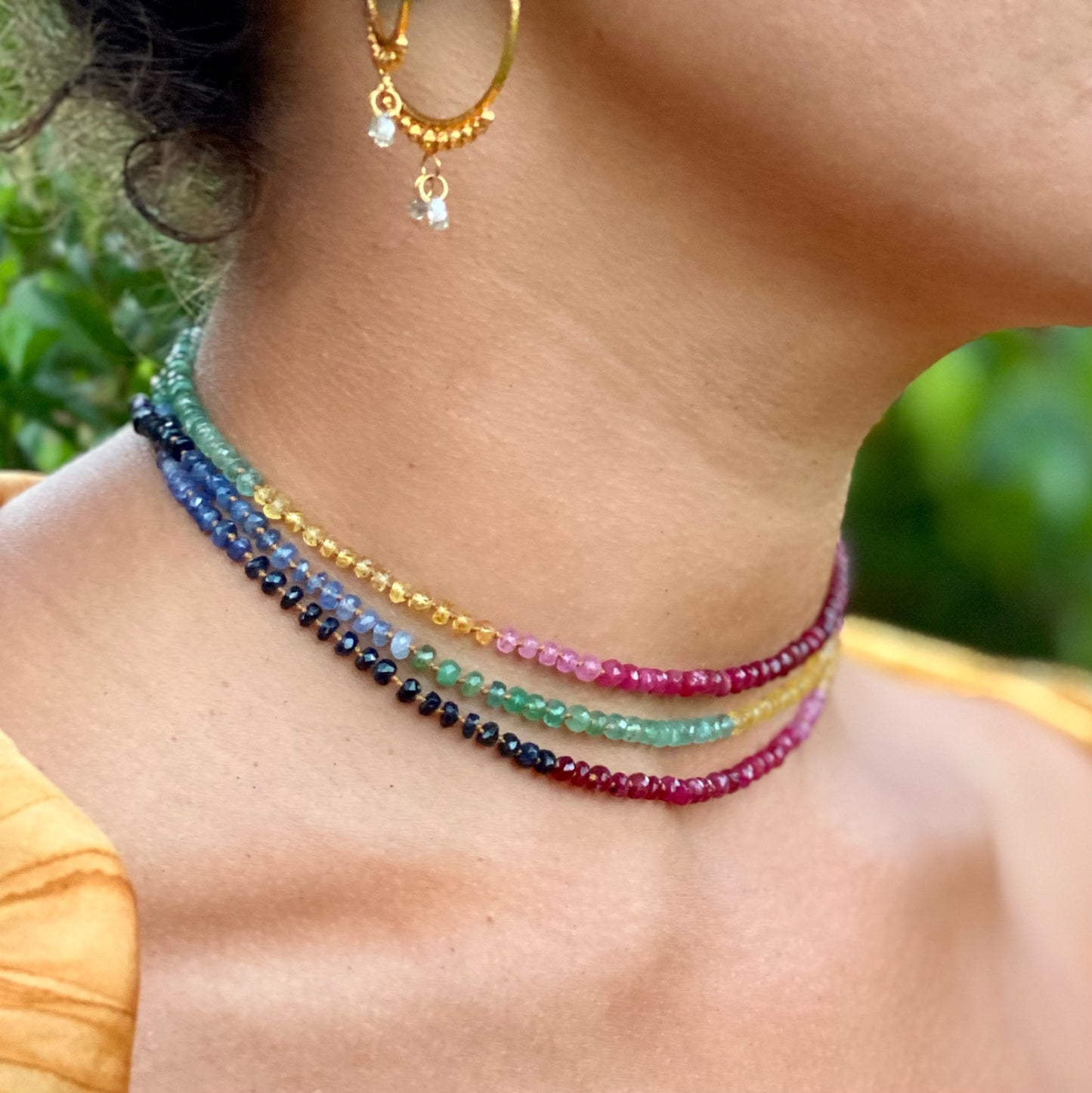 Multi Sapphire Lei