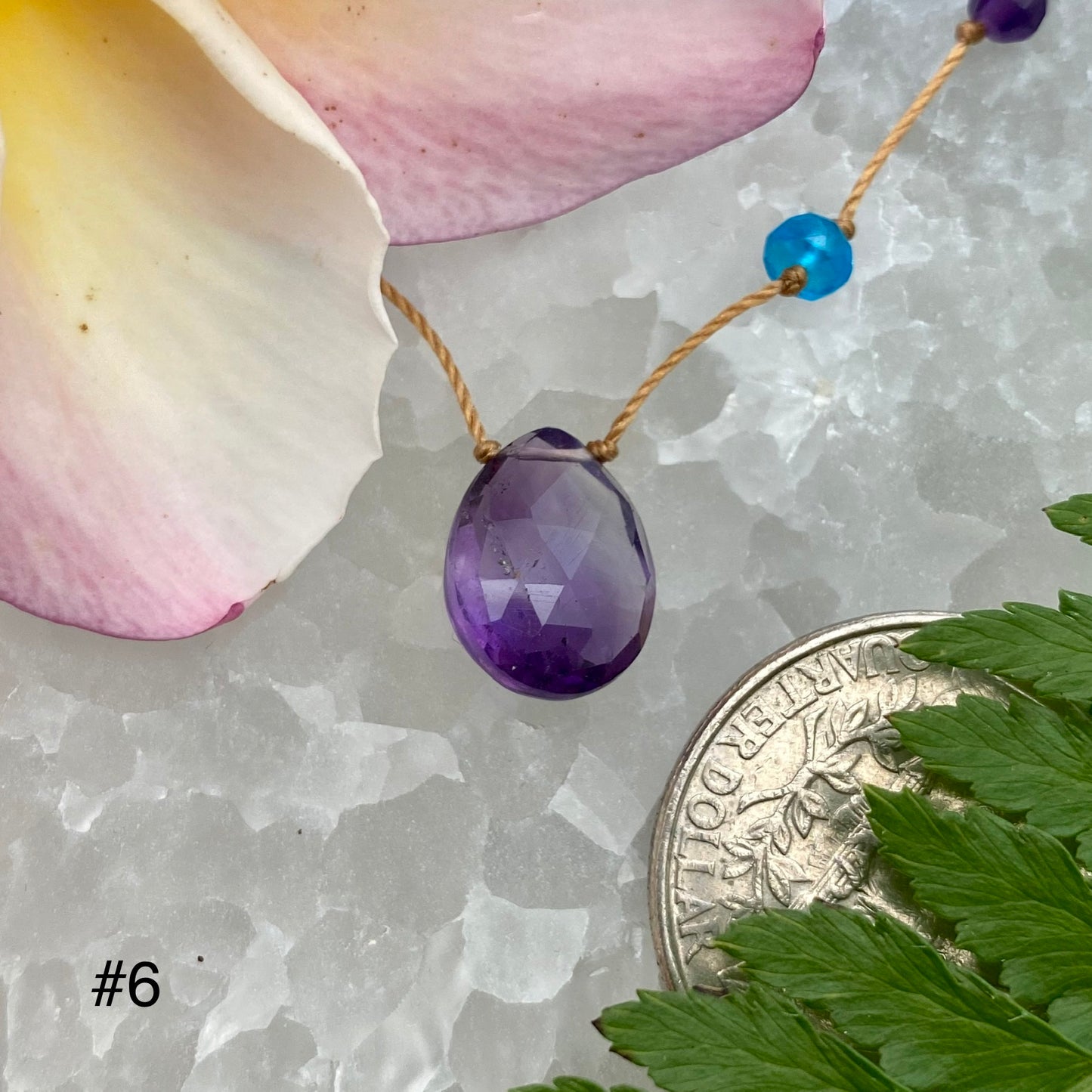 Amethyst Rainbow Drop