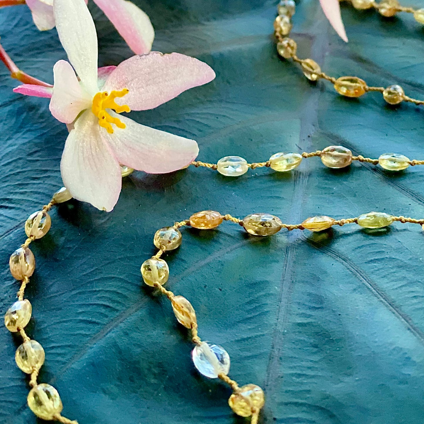 Golden Zircon Lei