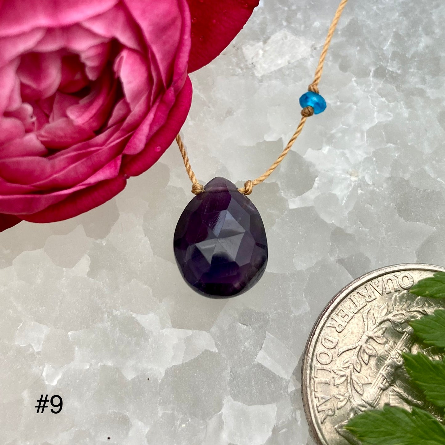 Amethyst Rainbow Drop