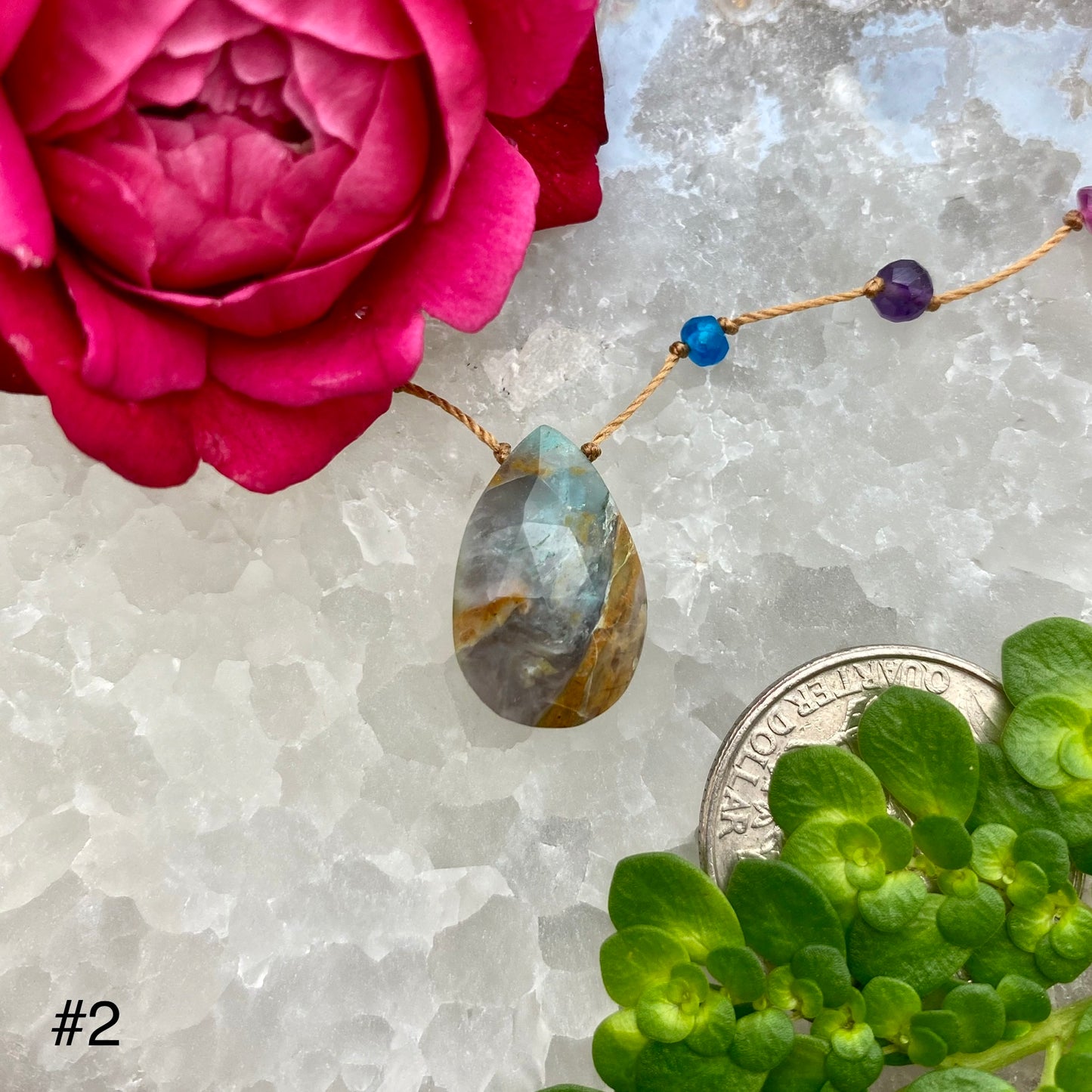 Peruvian Opal Rainbow Drop