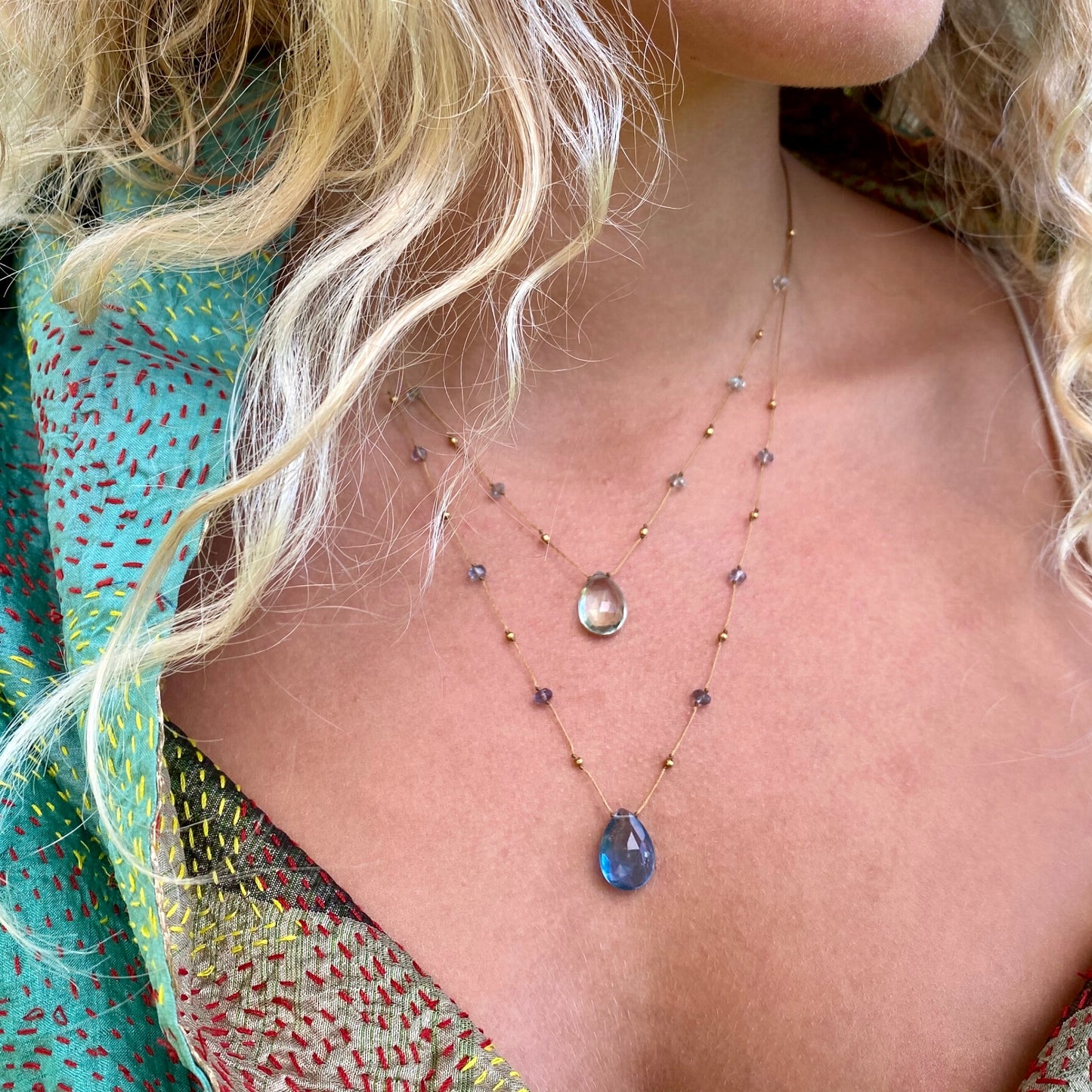 Teal Fluorite Alohi Drop
