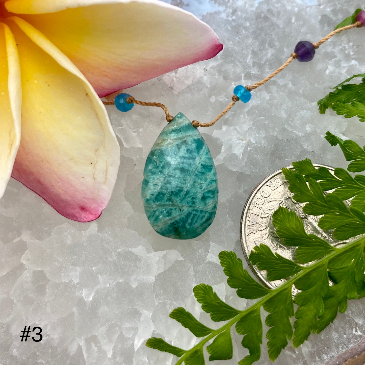 Amazonite Rainbow Drop