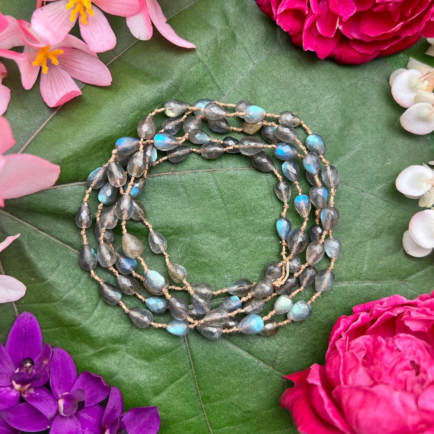 Labradorite Drop Lei