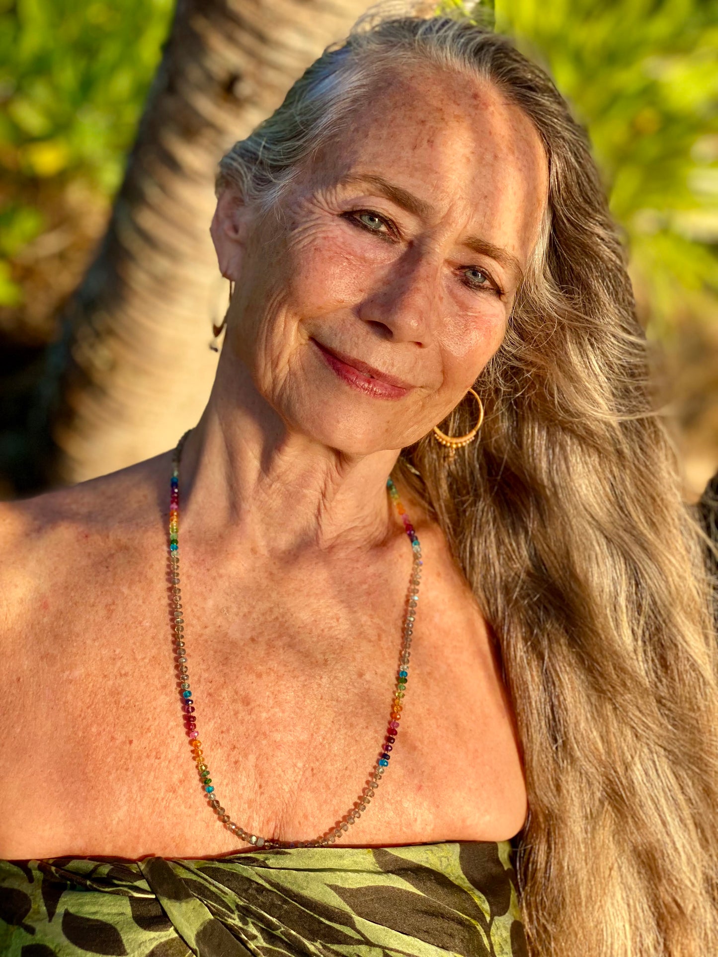 Labradorite Mid Length Rainbow Lei