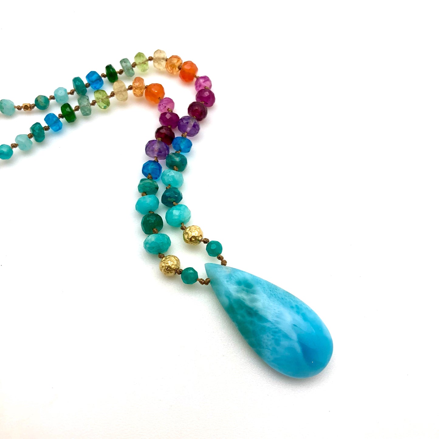 Larimar & Gold Rainbow Mana