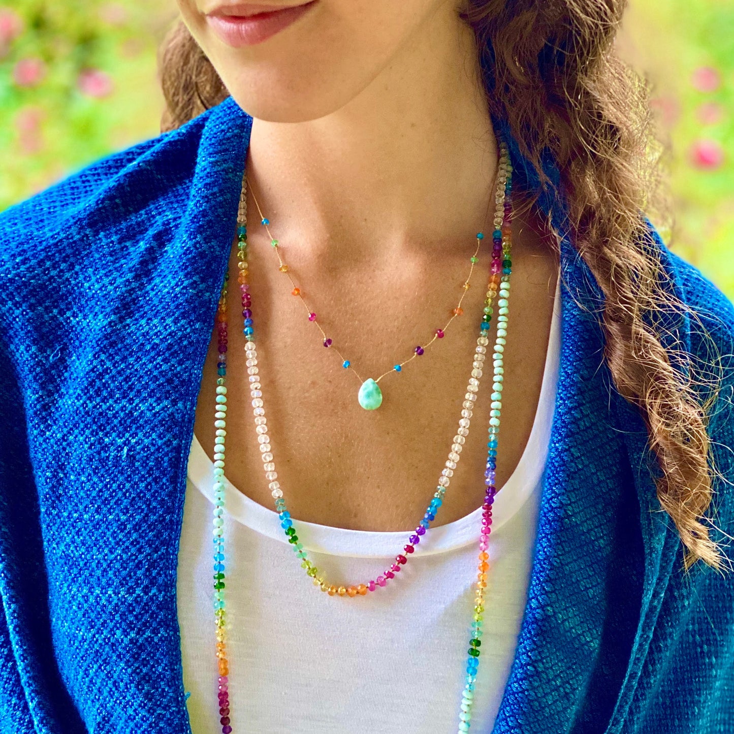Larimar Rainbow Drop
