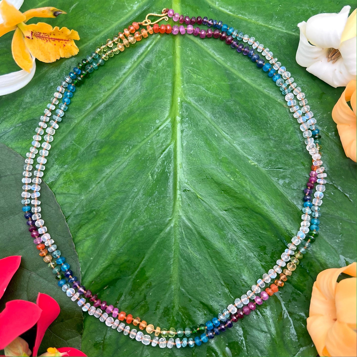 Moonstone Rainbow Lei