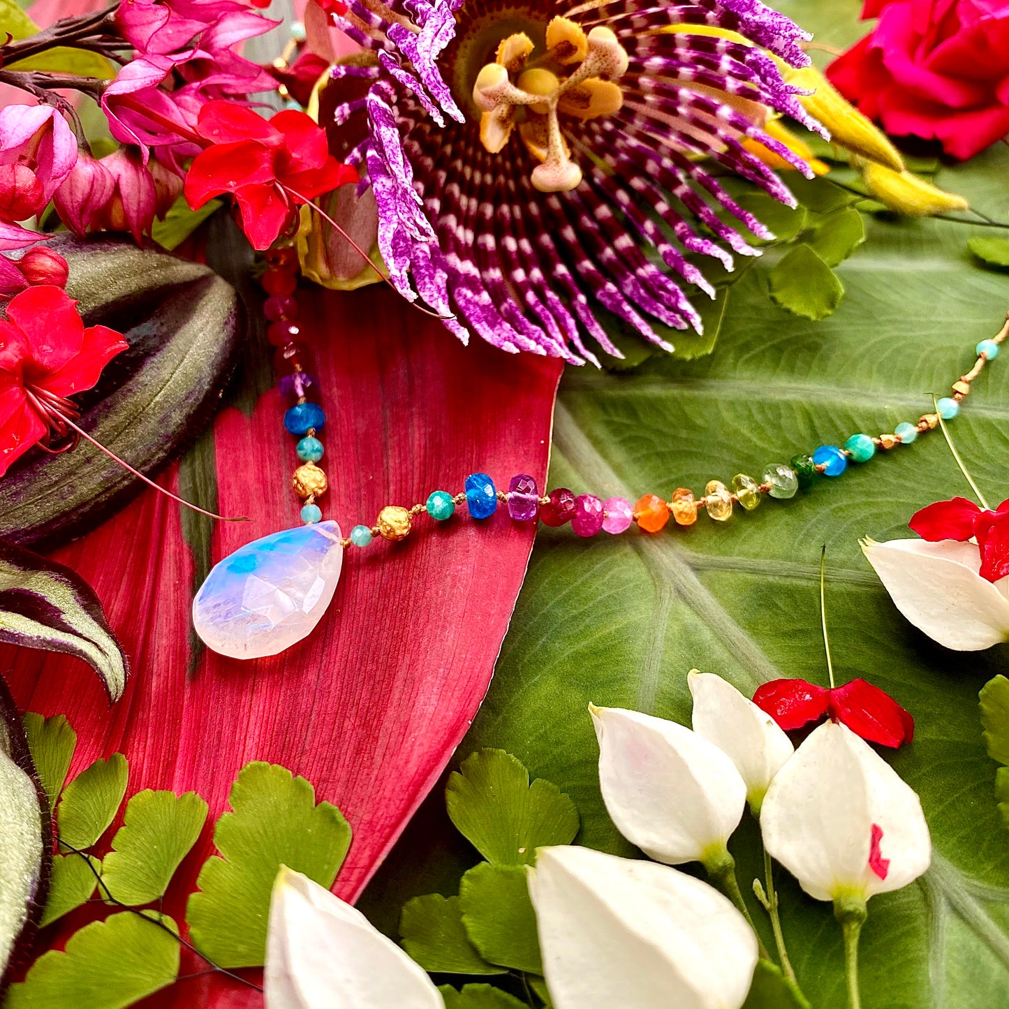 Moonstone & Gold Rainbow Mana