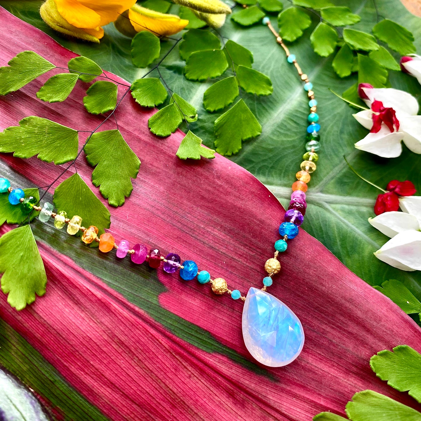 Moonstone & Gold Rainbow Mana