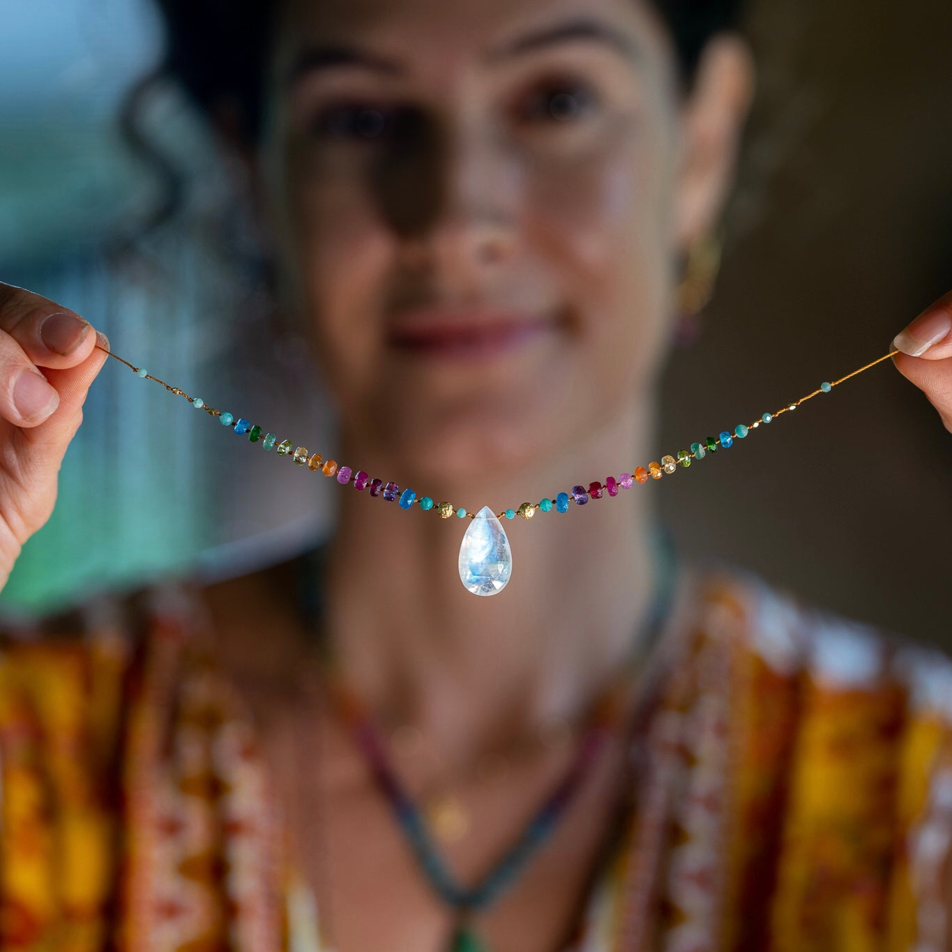 Moonstone & Gold Rainbow Mana