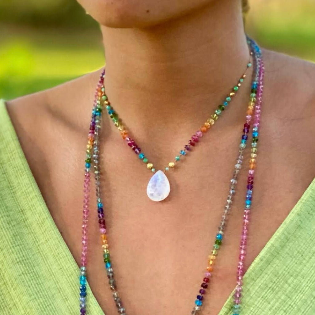 Moonstone & Gold Rainbow Mana
