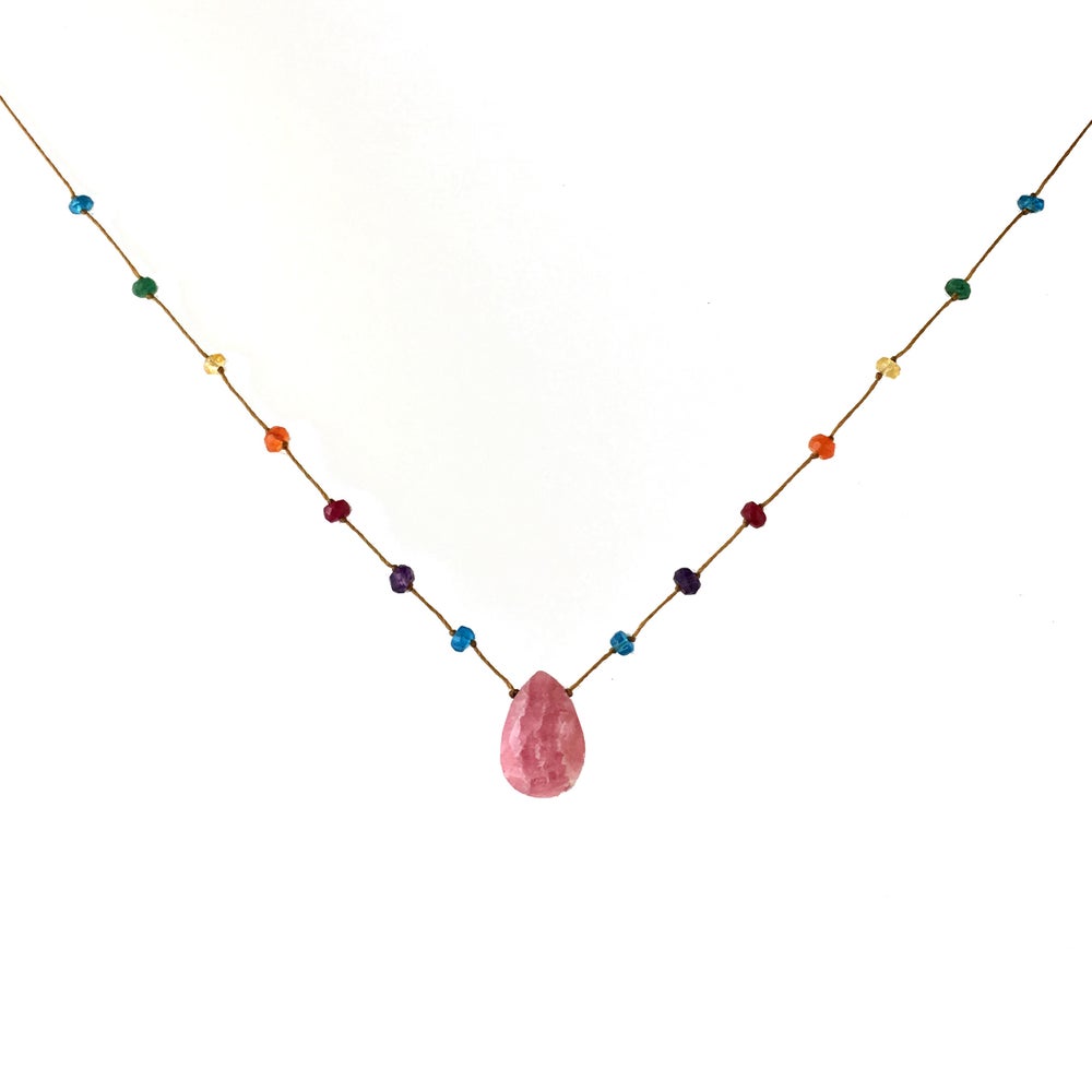 Rhodochrosite Rainbow Drop