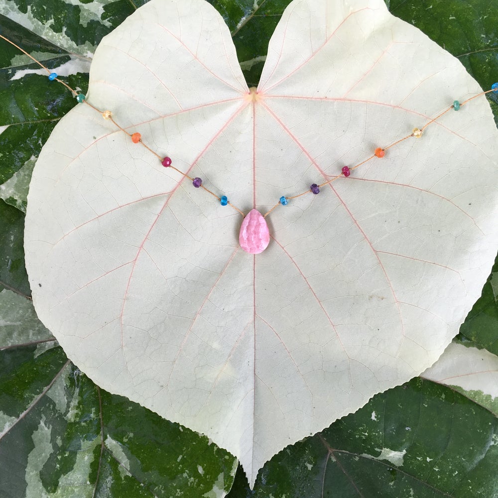 Rhodochrosite Rainbow Drop