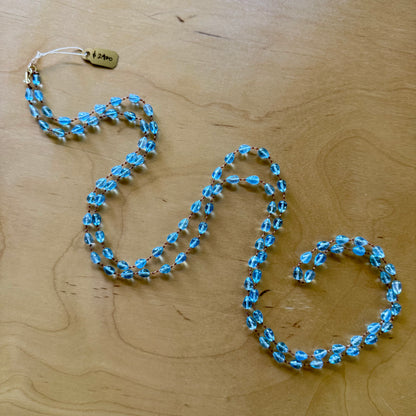 Aquamarine Drop Lei
