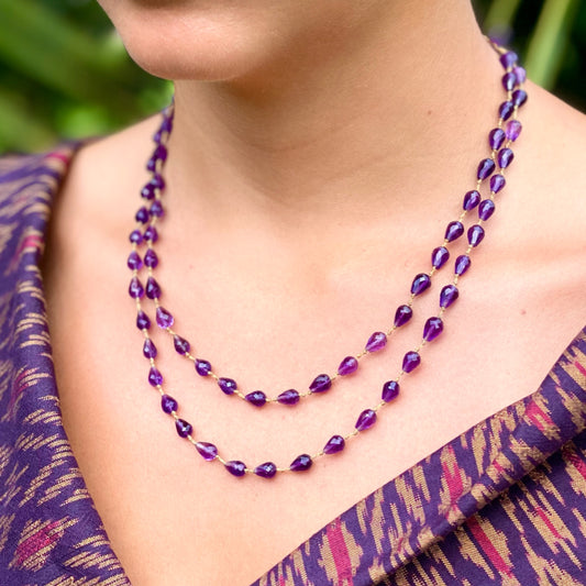 Amethyst Drop Lei