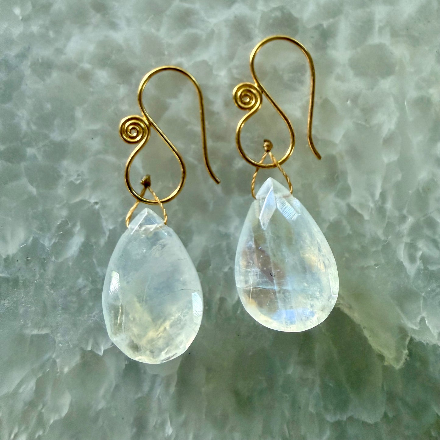 Gemstone Drop Earrings