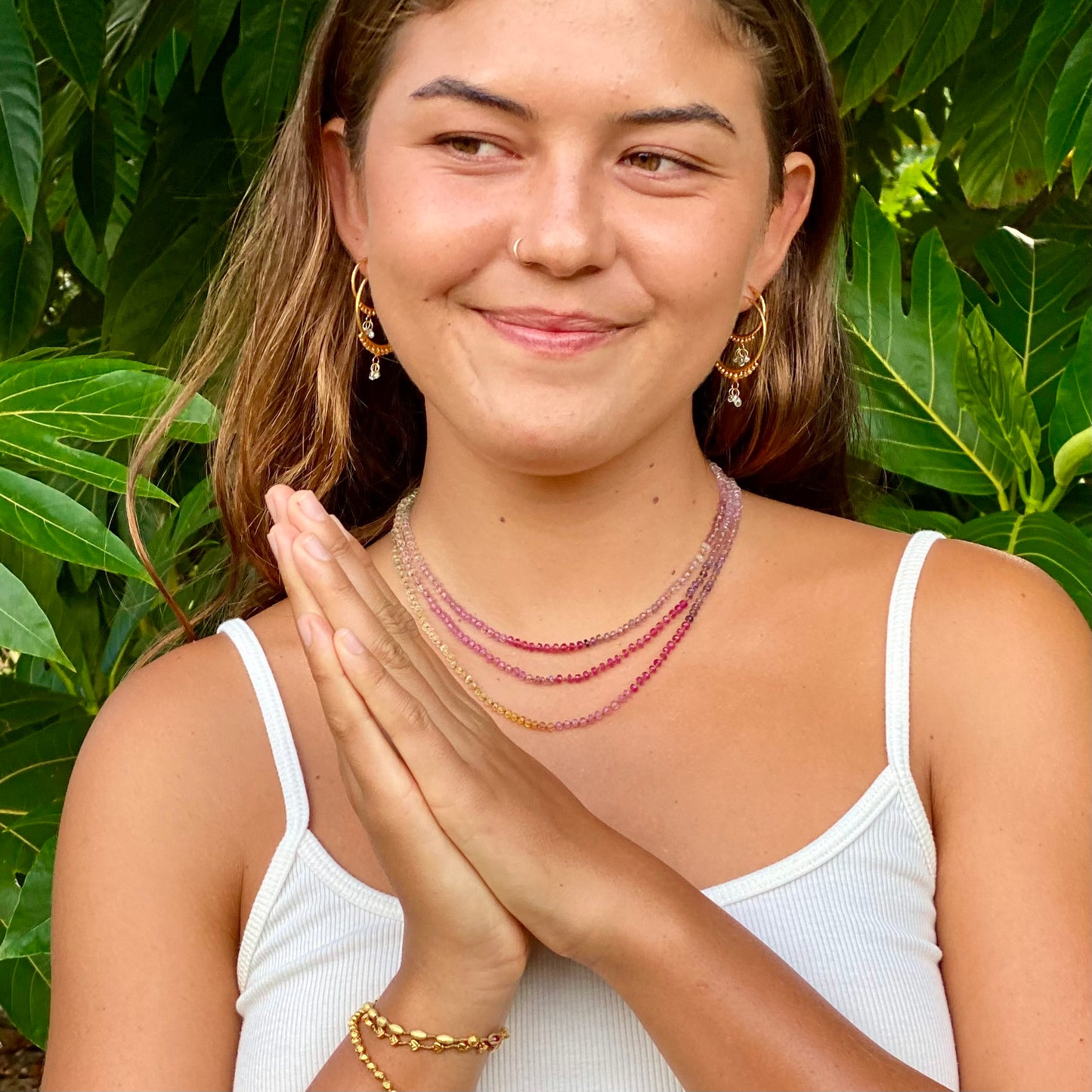 Soft Multi Sapphire Lei