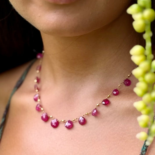 Hot Pink Sapphire & Gold Ali'i