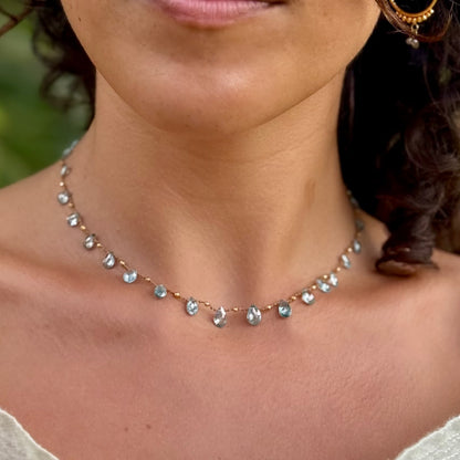 Blue Zircon & Gold Ali'i