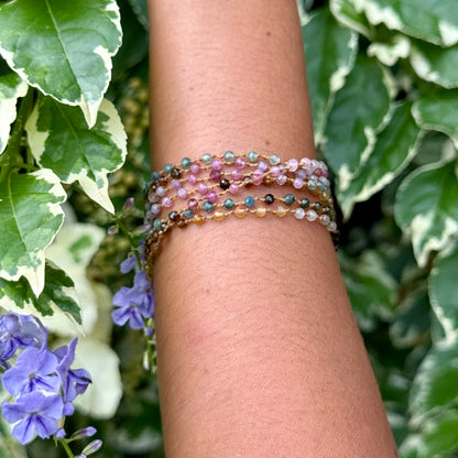Tiny Multi-Tourmaline Long Lei