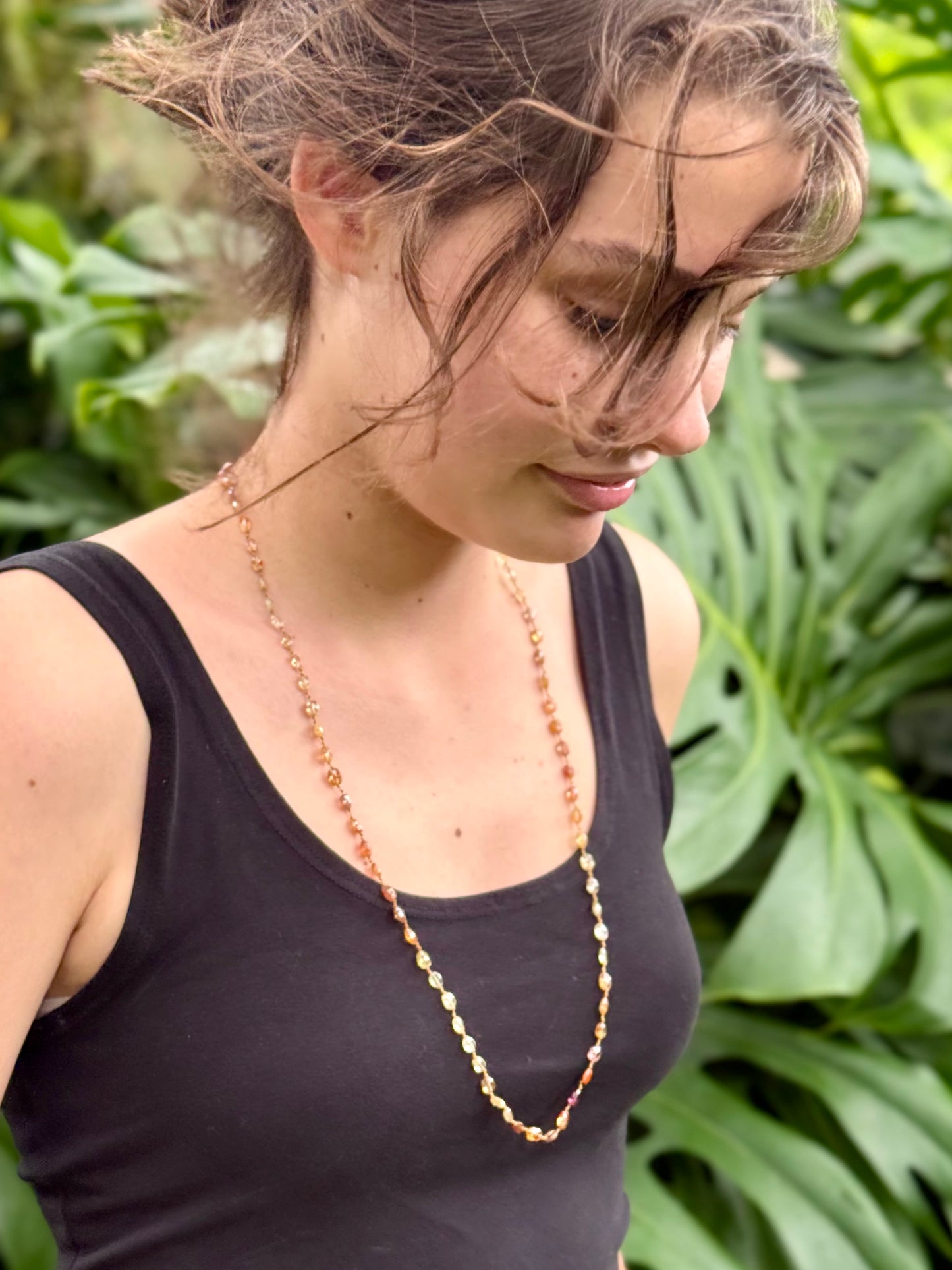 Golden Zircon Lei