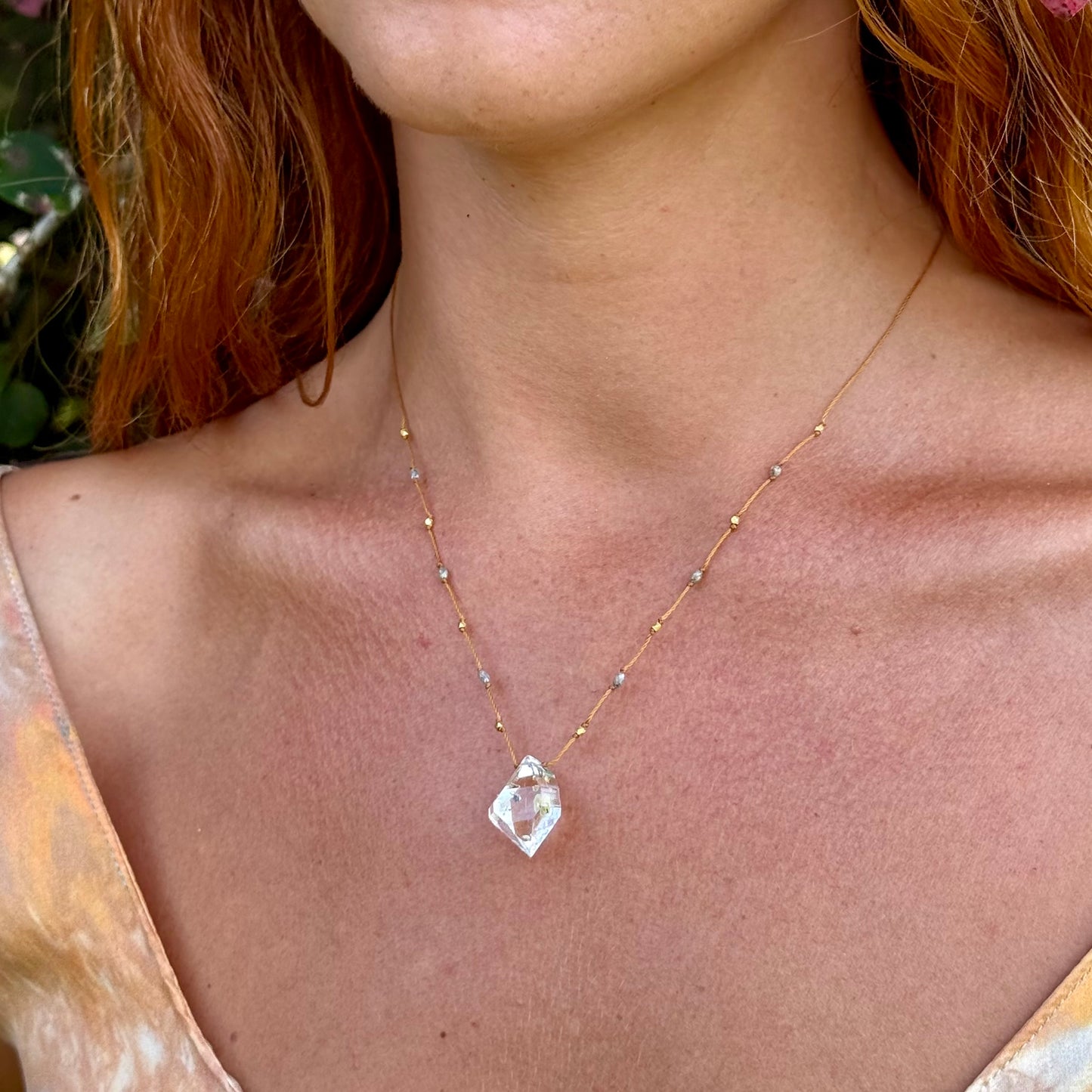 Golden Enhydros with Diamonds Alohi Drop