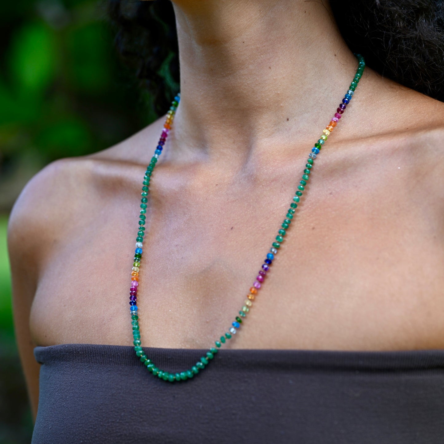 Zambian Emerald Rainbow Lei