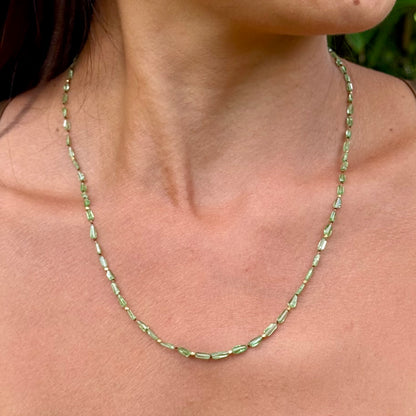 Tsavorite and Gold Necklet