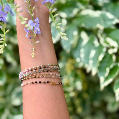 Tiny Multi-Tourmaline Long Lei