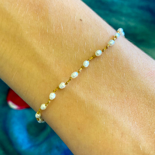 Tiny Freshwater Pearl Bracelet