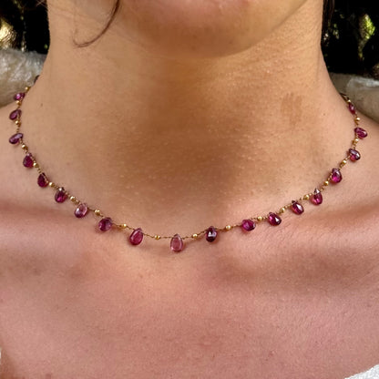 Pink Tourmaline & Gold Ali'i
