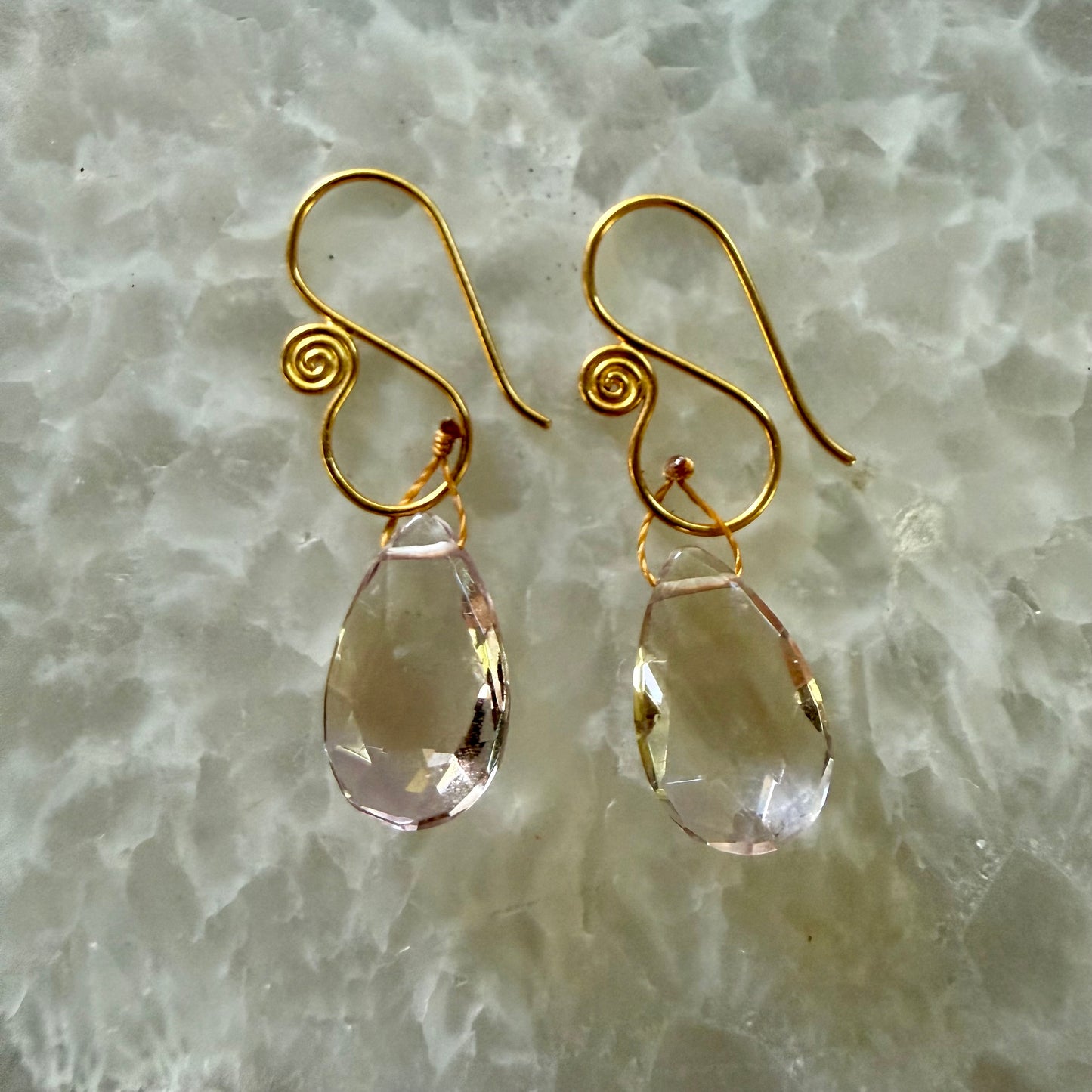 Gemstone Drop Earrings