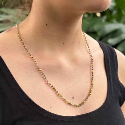 Large Diamond & Gold Strand