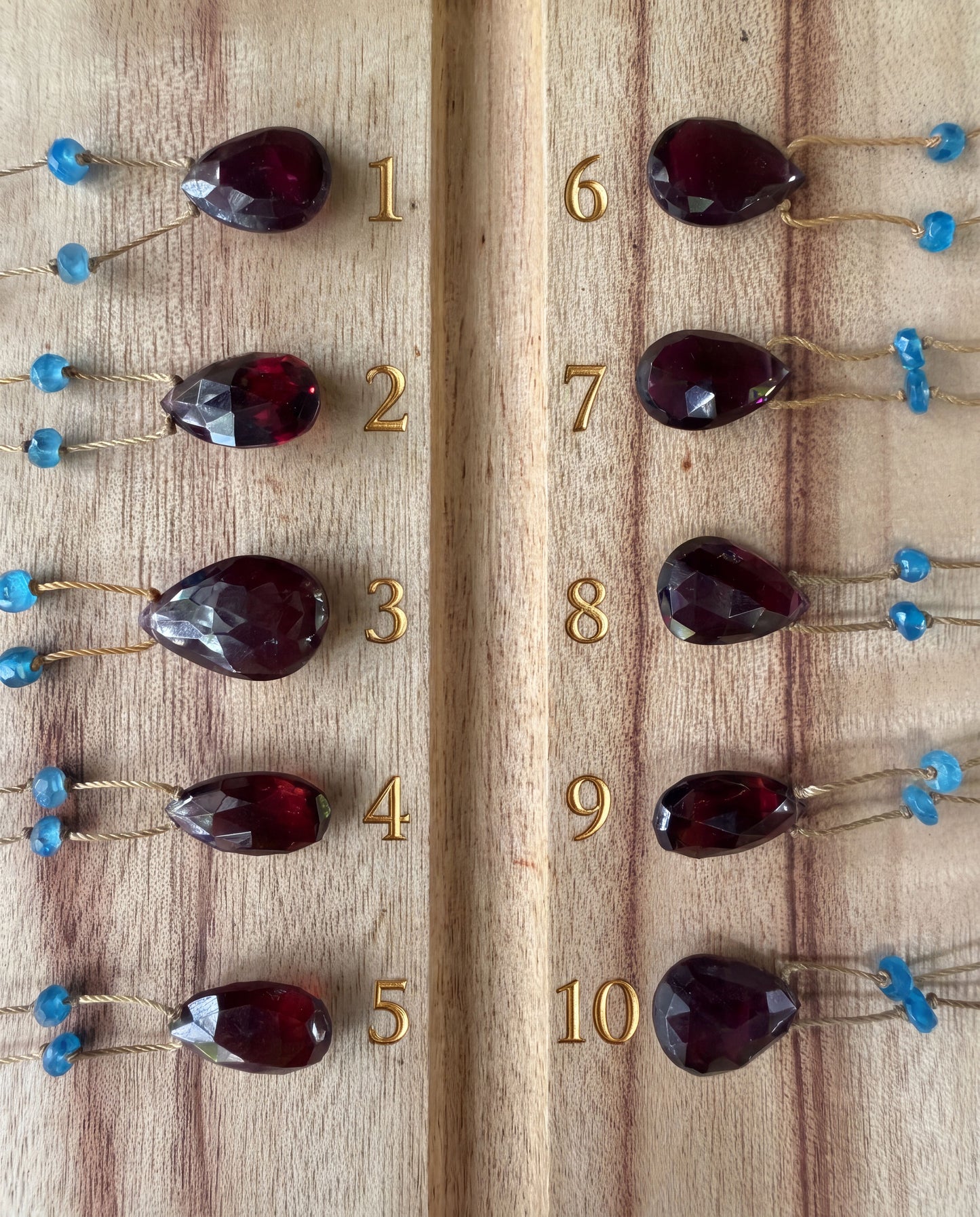 Garnet Rainbow Drop