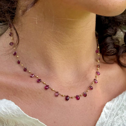 Pink Tourmaline & Gold Ali'i