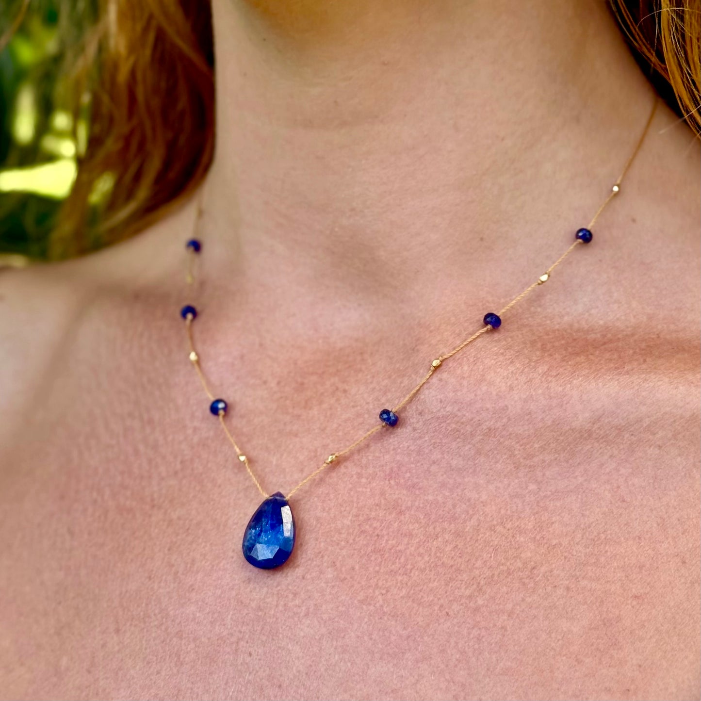 Blue Sapphire Alohi Drop