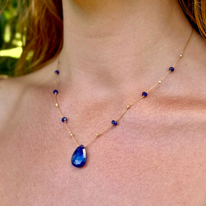 Blue Sapphire Alohi Drop