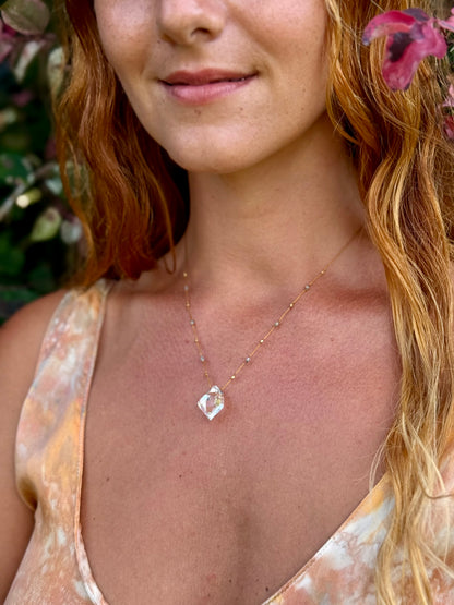 Golden Enhydros with Diamonds Alohi Drop