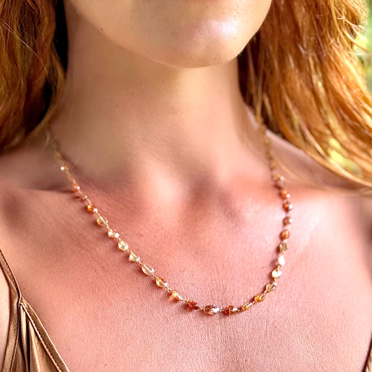 Golden Zircon Lei