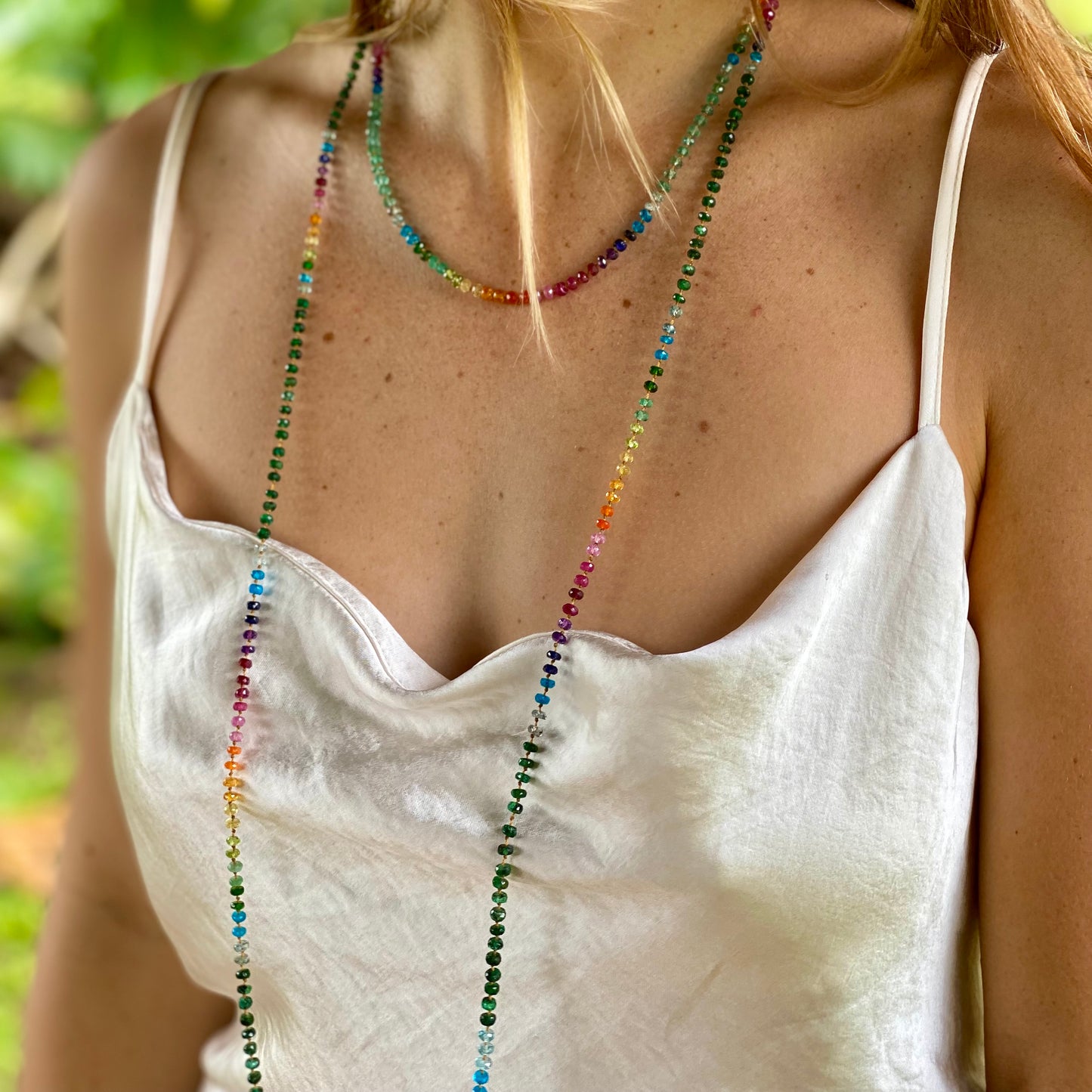 Zambian Emerald Rainbow Lei