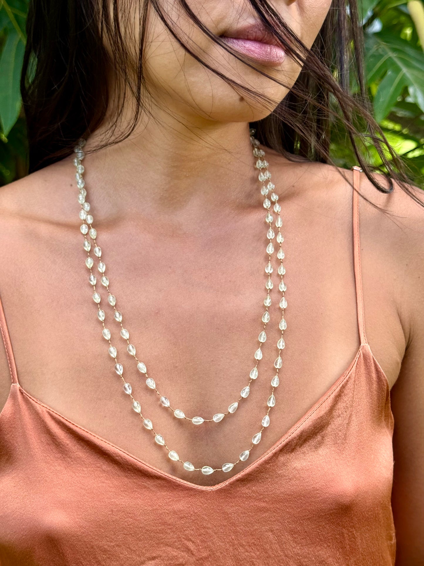 Prhenite Drop Lei