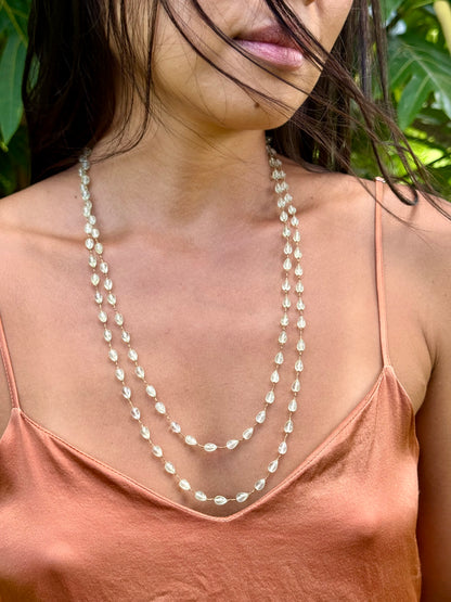 Prhenite Drop Lei