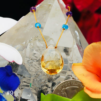 Citrine Rainbow Drop