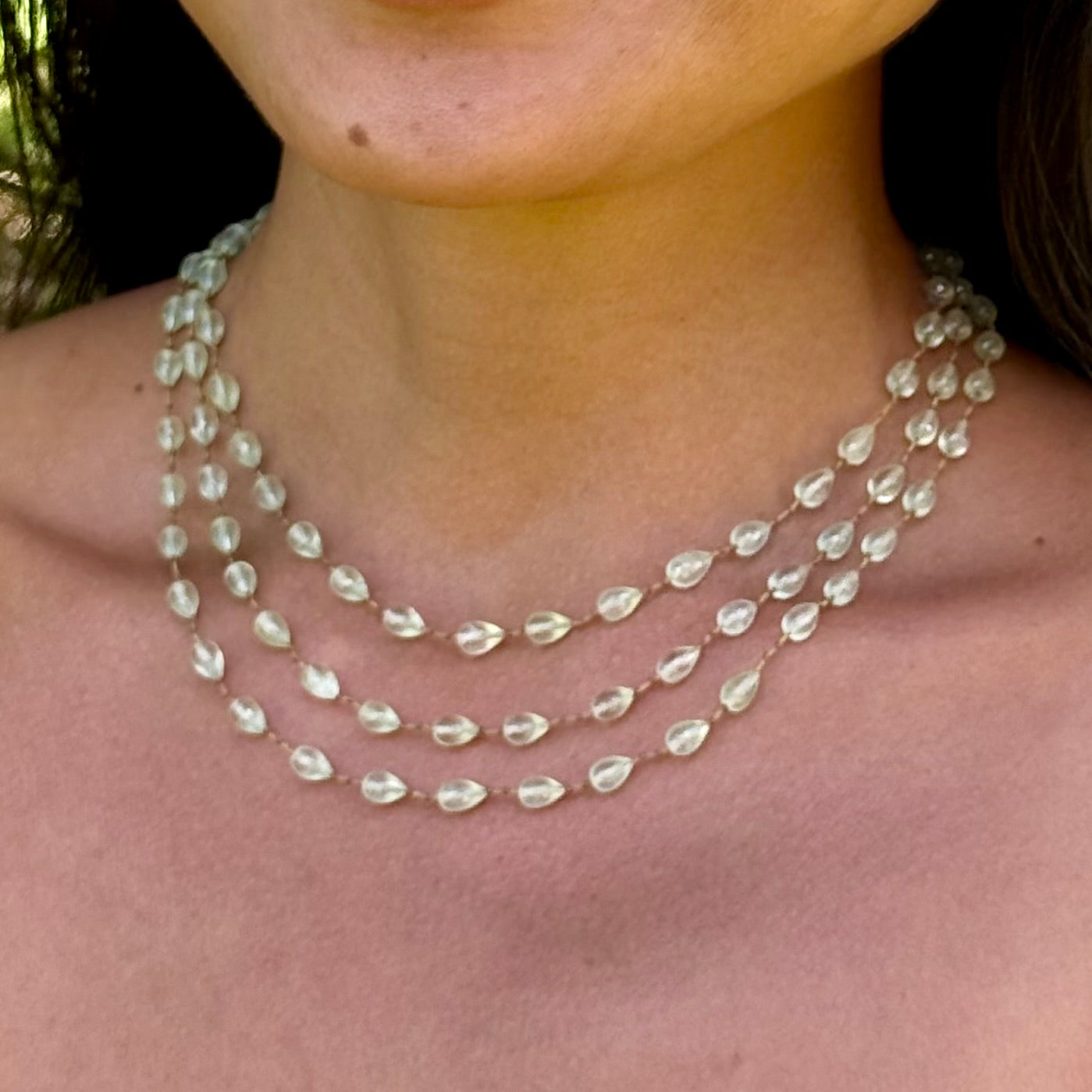 Prhenite Drop Lei