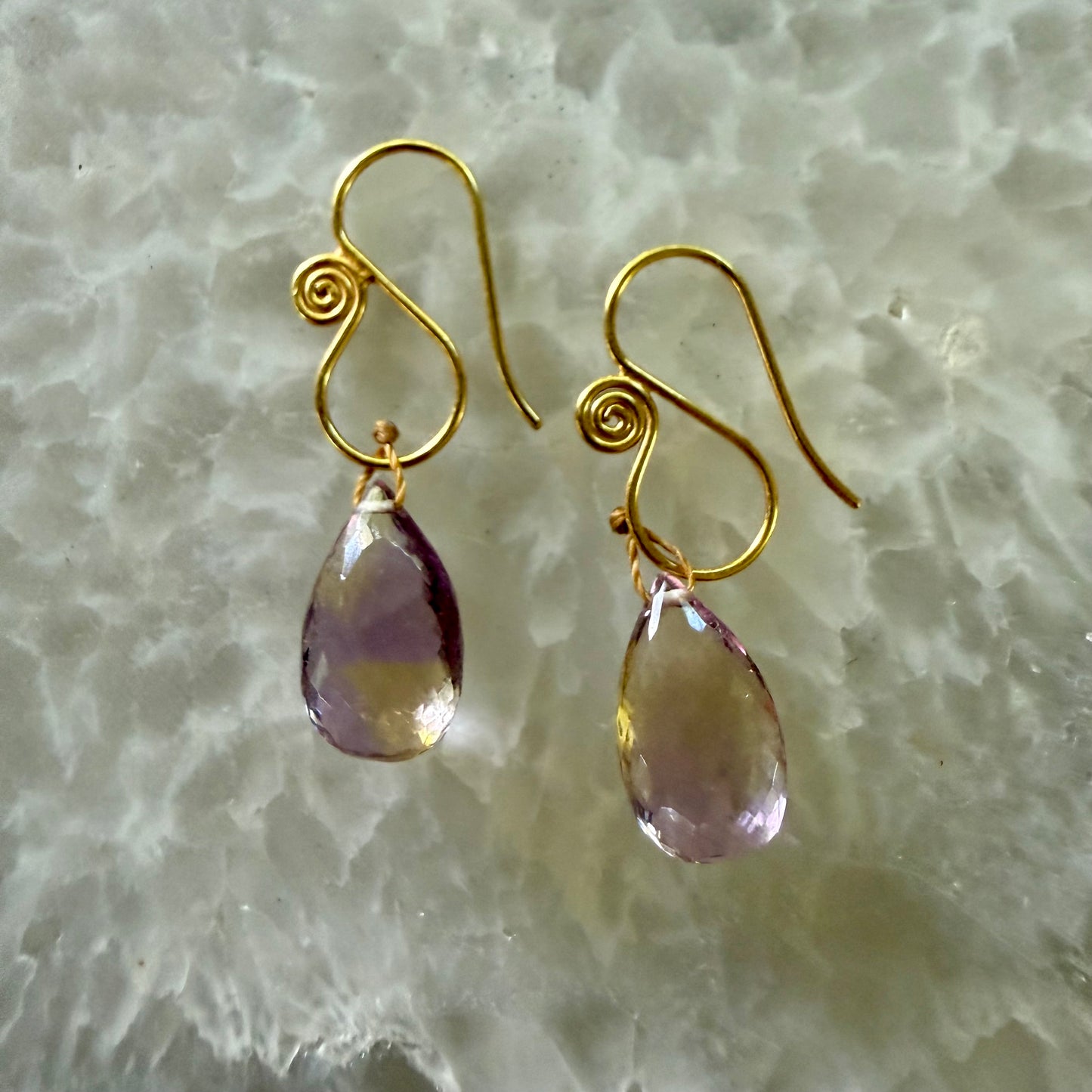 Gemstone Drop Earrings