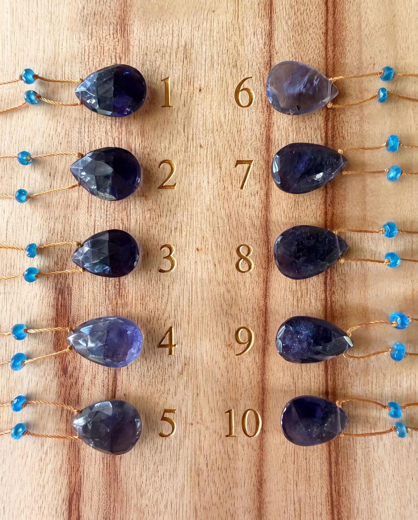 Iolite Rainbow Drop