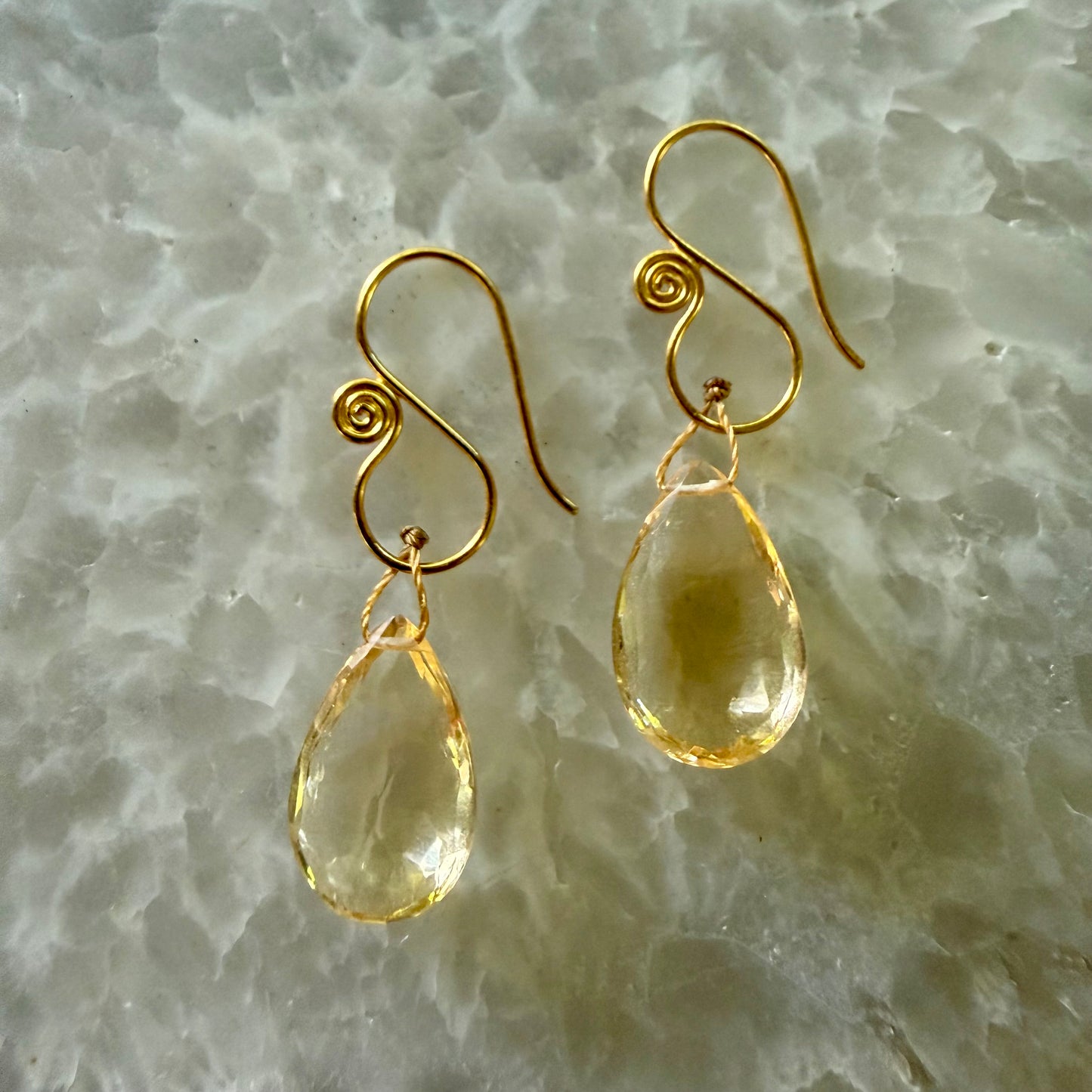 Gemstone Drop Earrings