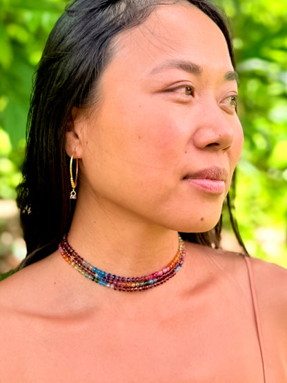 Garnet Rainbow Lei