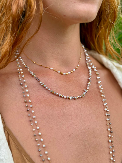 Wild Baja Keshi Pearls and Gold